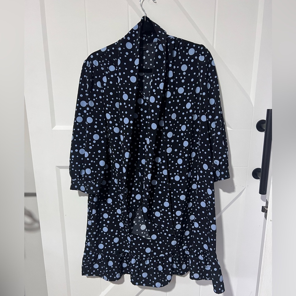 Who What Wear Polka Dot Dress